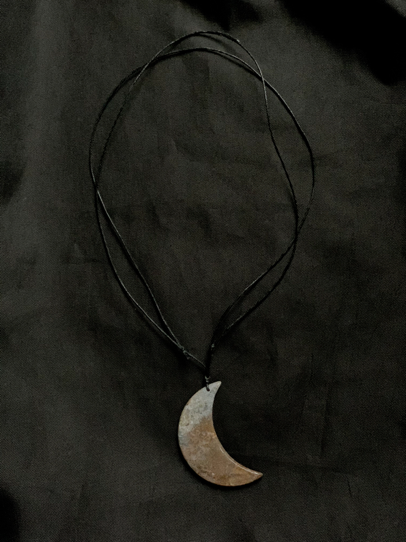 Botswana Agate Moon Necklace